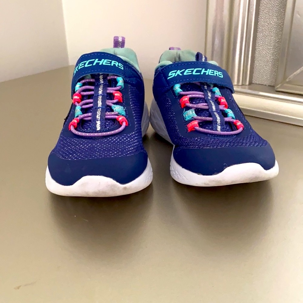 Blue, pink, purple sketchers sneakers - Picture 5 of 6